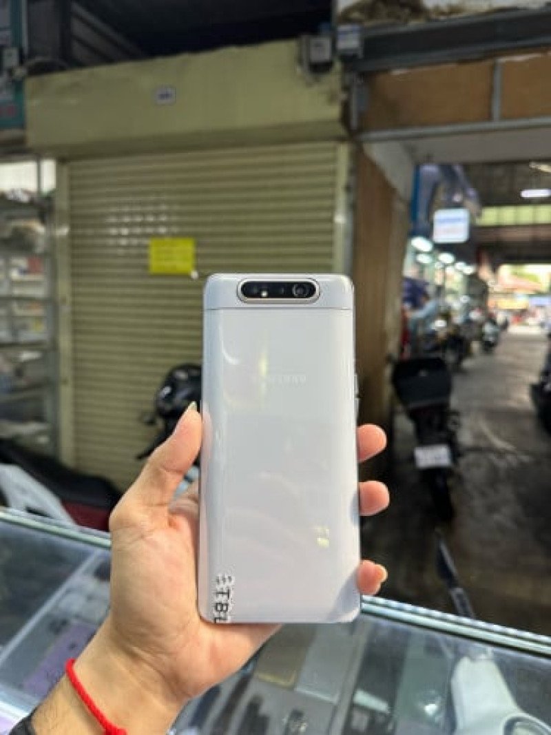 Samsung A80 128G Ram8G Sim2 global  ម៉ាសុីនសានុំស្រុីន ដូរខ្នង