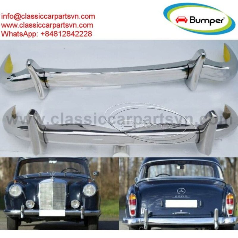 Mercedes Ponton 6-cylinder W180 W128 coupe cabriolet bumpers