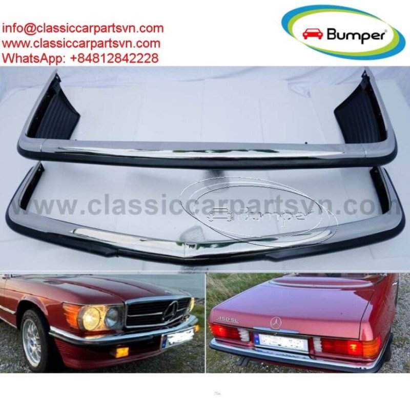 Mercedes EU R107 C107 W107 (1971-1989) full set bumpers